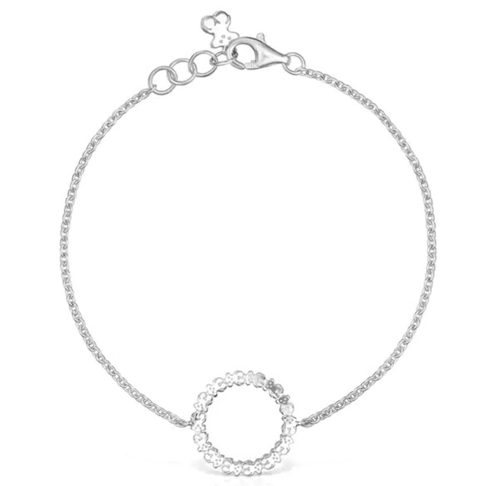 TOUS Silver Straight disc Bracelet